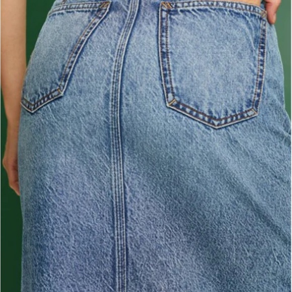 Esprit Blue Denim Skirt #119 - Picture 5 of 11